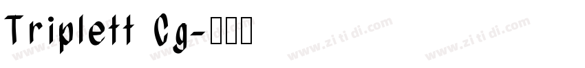 Triplett Cg字体转换